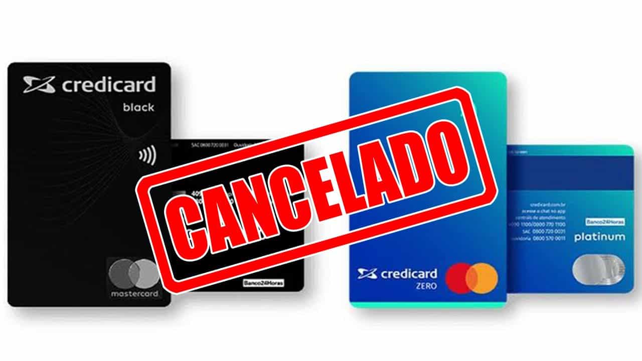 Credicard Black e Credicard Zero Cancelados