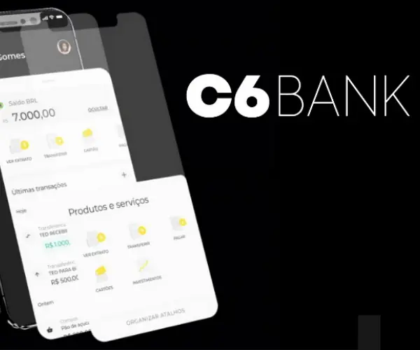 Conta digital C6 Bank: Oferece cartão isento de anuidade, conheça!