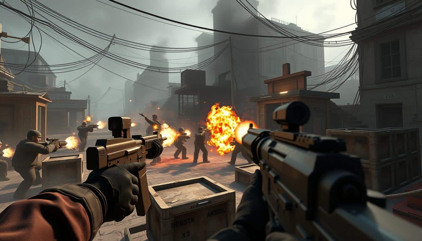 Roblox Arsenal first-person shooter action