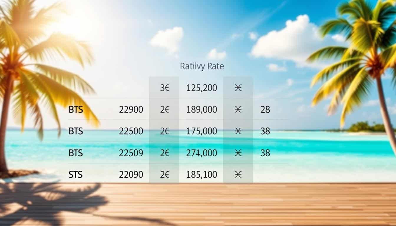 Maldives travel exchange rate guide graphic