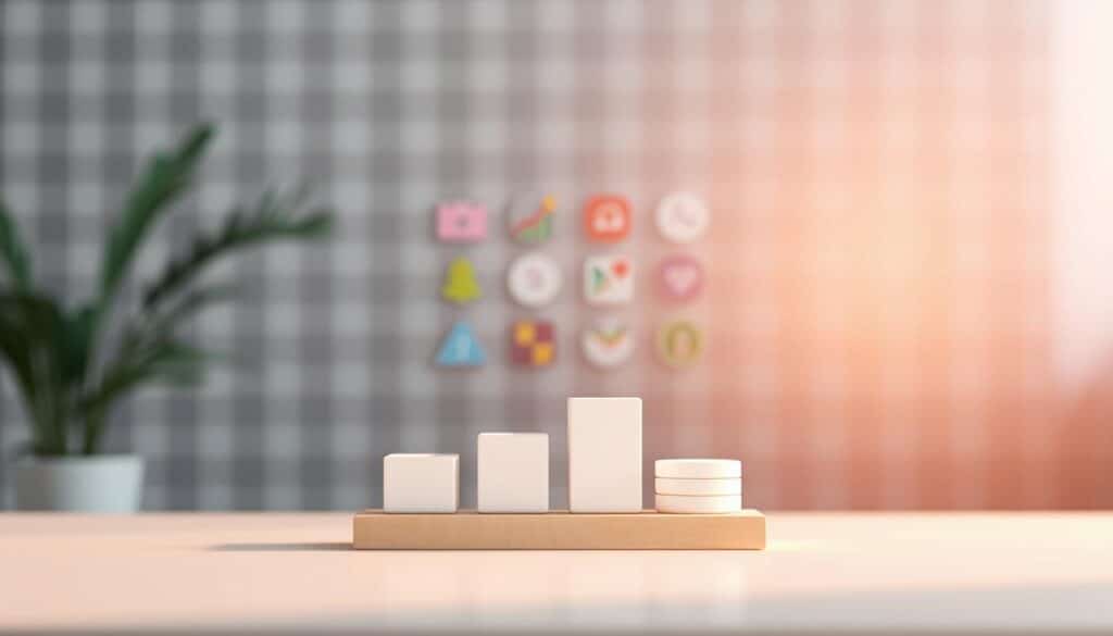 A modern, minimalist infographic depicting the elements of a personal or household budget. In the foreground, a clean, geometric design showcases key budget categories like income, fixed expenses, variable expenses, and savings. The middle ground features simple, colorful icons representing different budget items. In the background, a soft, blurred grid pattern creates a sense of structure and organization. The overall mood is one of clarity, efficiency, and financial control, with a crisp, neutral color palette and balanced, symmetrical composition. Soft, diffused lighting casts a warm glow, creating a sense of focus and attention to detail.