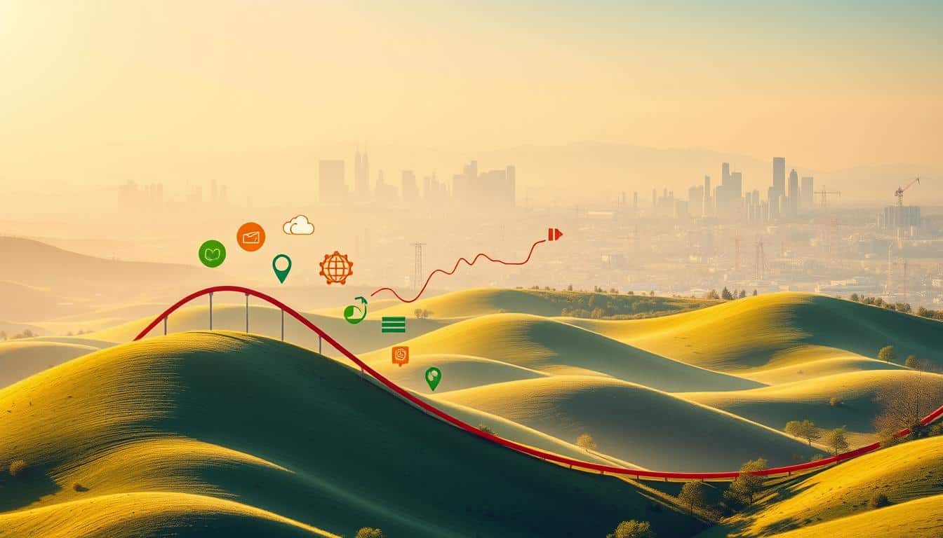 Konjunkturzyklus Illustration