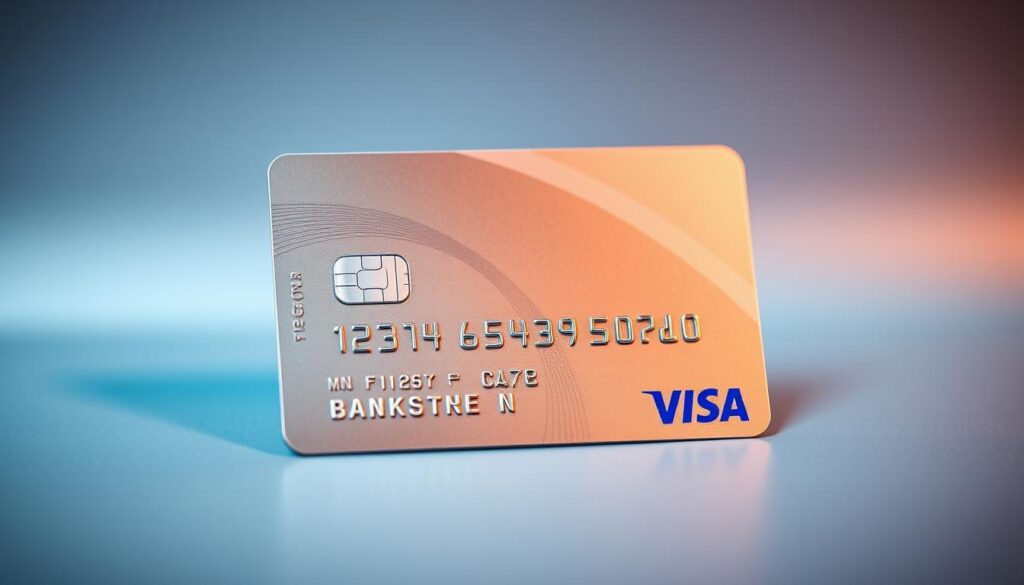 A close-up, high-quality photograph of a Visa Origin credit card against a sleek, sophisticated background. The card is centered, capturing the detailed security features, such as the metallic finish, embossed numbers, and holographic overlay. Subtle lighting highlights the elegant contours and texture, creating a sense of premium quality. The overall composition conveys a feeling of safety, reliability, and exclusivity, reflecting the "Sécurité et protections offertes par la carte" section of the article. A close-up, high-quality photograph of a Visa Origin credit card against a sleek, sophisticated background. The card is centered, capturing the detailed security features, such as the metallic finish, embossed numbers, and holographic overlay. Subtle lighting highlights the elegant contours and texture, creating a sense of premium quality. The overall composition conveys a feeling of safety, reliability, and exclusivity, reflecting the "Sécurité et protections offertes par la carte" section of the article.