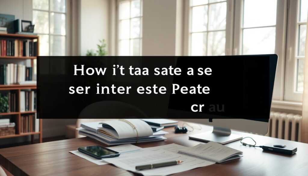 A cozy home office with natural light streaming through large windows, showcasing a desktop computer, a smartphone, and financial documents neatly organized on the desk. In the background, a carefully curated bookshelf displays literature on personal finance and banking. The scene conveys a sense of focus, efficiency, and a pursuit of financial optimization, reflecting the topic of achieving a lower interest rate on a loan or credit. The lighting is soft and warm, creating an atmosphere of thoughtful consideration and informed decision-making.