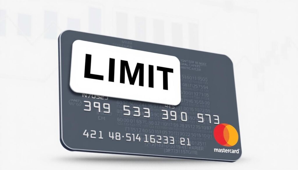 A detailed digital illustration of credit card restrictions and limitations. The foreground features a Mastercard debit or credit card with a prominent "LIMIT" icon overlaying the card's surface, indicating spending caps or other constraints. The midground shows a series of small icons representing common usage restrictions, such as ATM withdrawal limits, foreign transaction fees, and merchant category exclusions. The background depicts a subtle financial grid or graph pattern, conveying the analytical and regulatory aspects of card policies. The overall mood is serious and informative, with a muted color palette and clean, technical rendering to align with the subject matter. A detailed digital illustration of credit card restrictions and limitations. The foreground features a Mastercard debit or credit card with a prominent "LIMIT" icon overlaying the card's surface, indicating spending caps or other constraints. The midground shows a series of small icons representing common usage restrictions, such as ATM withdrawal limits, foreign transaction fees, and merchant category exclusions. The background depicts a subtle financial grid or graph pattern, conveying the analytical and regulatory aspects of card policies. The overall mood is serious and informative, with a muted color palette and clean, technical rendering to align with the subject matter.