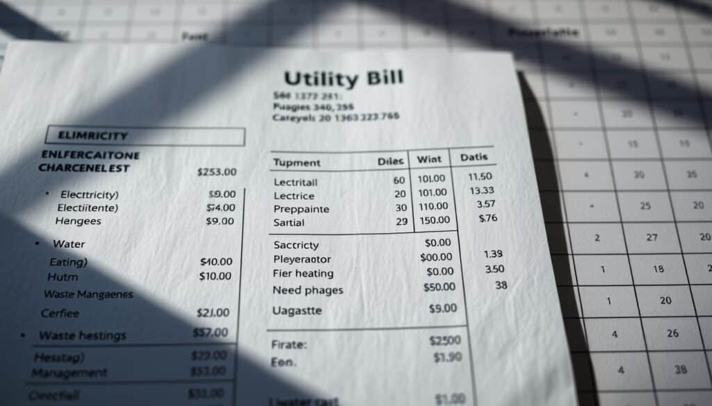A detailed illustration of the structure of a utility bill in Serbia. The foreground showcases the main sections of the bill, including charges for electricity, water, heating, and waste management, each with their own breakdown of costs. The middle ground displays the usage metrics, payment information, and due date. The background features a subtle grid or table-like pattern, suggesting the organized layout of the bill. The overall scene has a clean, professional tone, with muted colors and a sense of precision, reflecting the importance of understanding one's utility expenses. Lighting is natural and diffused, creating soft shadows and highlights to enhance the clarity of the information presented. A detailed illustration of the structure of a utility bill in Serbia. The foreground showcases the main sections of the bill, including charges for electricity, water, heating, and waste management, each with their own breakdown of costs. The middle ground displays the usage metrics, payment information, and due date. The background features a subtle grid or table-like pattern, suggesting the organized layout of the bill. The overall scene has a clean, professional tone, with muted colors and a sense of precision, reflecting the importance of understanding one's utility expenses. Lighting is natural and diffused, creating soft shadows and highlights to enhance the clarity of the information presented.