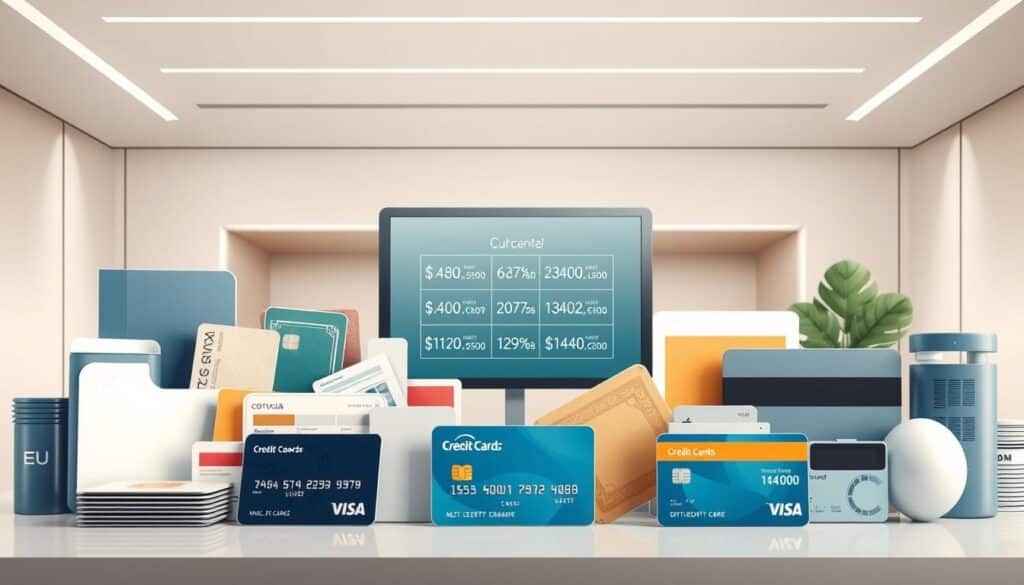 A detailed illustration of various credit products with limits, showcasing a thoughtfully arranged composition. In the foreground, an array of credit cards, loans, and financial instruments are neatly displayed, each with clear visual cues indicating their specific credit limits. The middle ground features a digital display, highlighting the key information and details about these diverse credit options. In the background, a modern, minimalist environment with clean lines and a muted color palette, creating a sense of professionalism and financial expertise. Lighting is soft and even, accentuating the sleek, sophisticated design of the credit products. The overall atmosphere conveys a sense of trust, reliability, and the comprehensive nature of the credit landscape. A detailed illustration of various credit products with limits, showcasing a thoughtfully arranged composition. In the foreground, an array of credit cards, loans, and financial instruments are neatly displayed, each with clear visual cues indicating their specific credit limits. The middle ground features a digital display, highlighting the key information and details about these diverse credit options. In the background, a modern, minimalist environment with clean lines and a muted color palette, creating a sense of professionalism and financial expertise. Lighting is soft and even, accentuating the sleek, sophisticated design of the credit products. The overall atmosphere conveys a sense of trust, reliability, and the comprehensive nature of the credit landscape.