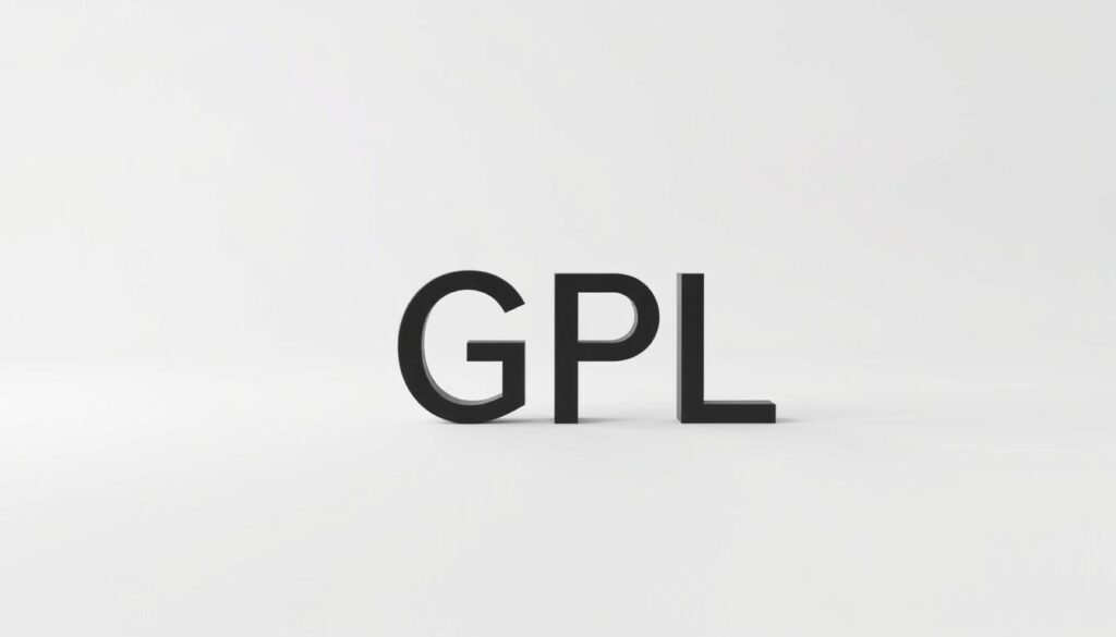 A high-contrast, minimalist rendering of the letters "GPL" rendered in a bold, geometric sans-serif font. The letters are positioned centrally against a plain, neutral background with soft, even lighting, creating a clean, uncluttered composition that emphasizes the simplicity and ubiquity of this important open-source software license. The scene has a professional, technical aesthetic suitable for illustrating a section on credit card interest rates and fees. A high-contrast, minimalist rendering of the letters "GPL" rendered in a bold, geometric sans-serif font. The letters are positioned centrally against a plain, neutral background with soft, even lighting, creating a clean, uncluttered composition that emphasizes the simplicity and ubiquity of this important open-source software license. The scene has a professional, technical aesthetic suitable for illustrating a section on credit card interest rates and fees.