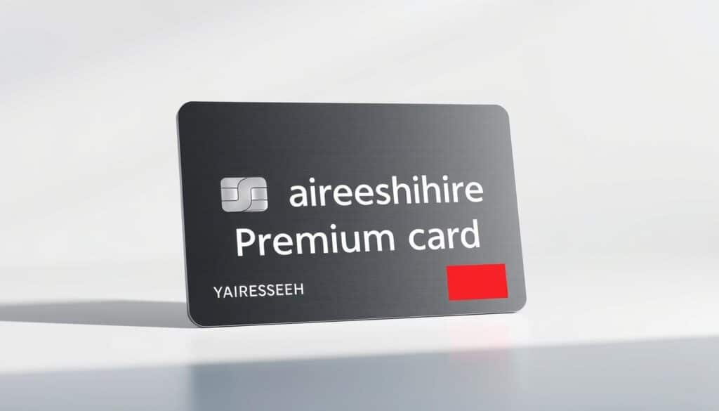 A high-quality, realistic rendering of a premium debit or credit card with the German text "Jahresgebühr Premiumcard" prominently displayed in a sleek, modern font. The card should be shown in an upright position, filling the majority of the frame, with a clean, minimalistic background that complements the card's elegant design. Lighting should be soft and directional, creating subtle shadows that enhance the card's depth and texture. The overall mood should convey a sense of sophistication and exclusivity, reflecting the premium nature of the product. A high-quality, realistic rendering of a premium debit or credit card with the German text "Jahresgebühr Premiumcard" prominently displayed in a sleek, modern font. The card should be shown in an upright position, filling the majority of the frame, with a clean, minimalistic background that complements the card's elegant design. Lighting should be soft and directional, creating subtle shadows that enhance the card's depth and texture. The overall mood should convey a sense of sophistication and exclusivity, reflecting the premium nature of the product.