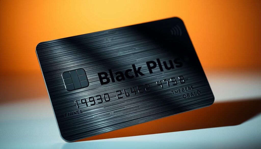 A modern, sleek credit card with the "Cartão Black Plus" emblem prominently displayed on a metallic, brushed surface. The card is captured at a slight angle, casting dynamic shadows and highlights that convey a sense of sophistication and security. The background is a subtle gradient, blending warm and cool tones to create an elegant, premium atmosphere. The composition emphasizes the card's key features, highlighting the attention to detail and high-quality craftsmanship that customers can expect from the "Cartão Black Plus" product. Subtle visual cues, such as reflections or subtle textures, reinforce the message of reliability, exclusivity, and customer-focused service. A modern, sleek credit card with the "Cartão Black Plus" emblem prominently displayed on a metallic, brushed surface. The card is captured at a slight angle, casting dynamic shadows and highlights that convey a sense of sophistication and security. The background is a subtle gradient, blending warm and cool tones to create an elegant, premium atmosphere. The composition emphasizes the card's key features, highlighting the attention to detail and high-quality craftsmanship that customers can expect from the "Cartão Black Plus" product. Subtle visual cues, such as reflections or subtle textures, reinforce the message of reliability, exclusivity, and customer-focused service.