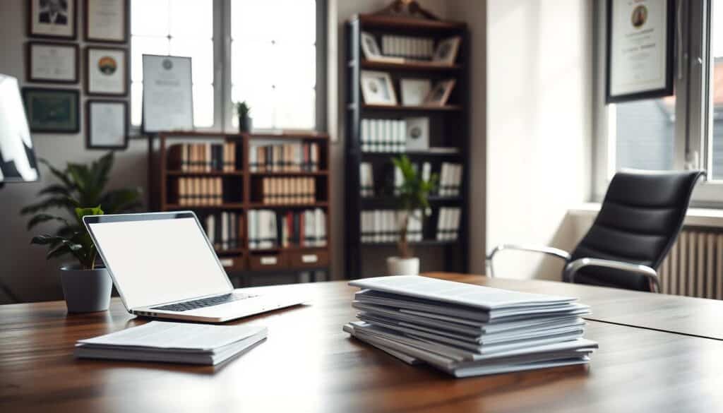 A serene office setting, with natural light streaming through large windows. On the desk, a laptop, a stack of financial documents, and a small potted plant. The walls are adorned with framed certificates and awards, conveying a sense of professionalism and expertise. In the background, a bookshelf filled with financial publications and a sleek, modern office chair. The atmosphere is one of calm contemplation and thoughtful investment planning. The composition is balanced, with the subject matter positioned prominently in the frame, allowing the viewer to focus on the "инвестиционни възможности" at hand. A serene office setting, with natural light streaming through large windows. On the desk, a laptop, a stack of financial documents, and a small potted plant. The walls are adorned with framed certificates and awards, conveying a sense of professionalism and expertise. In the background, a bookshelf filled with financial publications and a sleek, modern office chair. The atmosphere is one of calm contemplation and thoughtful investment planning. The composition is balanced, with the subject matter positioned prominently in the frame, allowing the viewer to focus on the "инвестиционни възможности" at hand.