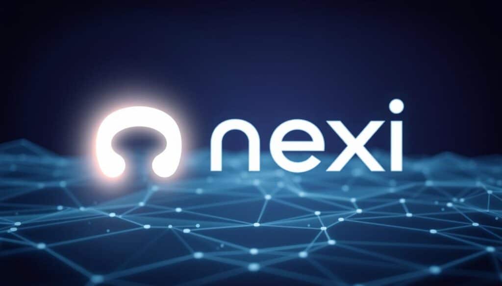 A sleek, high-tech image of the Nexi payment platform, showcasing its commitment to privacy and data protection. In the foreground, a stylized Nexi logo appears to be floating, emanating a soft, ethereal glow. The middle ground features a serene, abstract landscape of geometric shapes and patterns, conveying a sense of digital security and harmony. In the background, a backdrop of deep, rich colors creates an aura of sophistication and trustworthiness. The lighting is soft and diffused, creating a sense of depth and dimension, while the camera angle is slightly elevated, giving the image a sense of authority and importance. The overall mood is one of modern, cutting-edge technology paired with a steadfast dedication to protecting personal information. A sleek, high-tech image of the Nexi payment platform, showcasing its commitment to privacy and data protection. In the foreground, a stylized Nexi logo appears to be floating, emanating a soft, ethereal glow. The middle ground features a serene, abstract landscape of geometric shapes and patterns, conveying a sense of digital security and harmony. In the background, a backdrop of deep, rich colors creates an aura of sophistication and trustworthiness. The lighting is soft and diffused, creating a sense of depth and dimension, while the camera angle is slightly elevated, giving the image a sense of authority and importance. The overall mood is one of modern, cutting-edge technology paired with a steadfast dedication to protecting personal information.