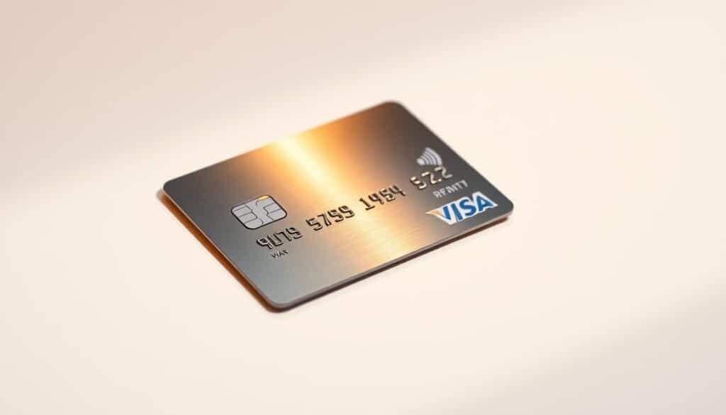 A sleek, metallic Visa credit card resting on a crisp, white background, illuminated by warm, directional lighting that accentuates its clean lines and sharp edges. The card's surface reflects the light, creating a sense of depth and texture. The card's magnetic strip, EMV chip, and Visa logo are clearly visible, conveying a sense of security and reliability. The composition is balanced, with the card positioned slightly off-center to create visual interest. The overall mood is one of sophistication, simplicity, and trust, perfectly capturing the essence of "Kartensicherheit Visa". A sleek, metallic Visa credit card resting on a crisp, white background, illuminated by warm, directional lighting that accentuates its clean lines and sharp edges. The card's surface reflects the light, creating a sense of depth and texture. The card's magnetic strip, EMV chip, and Visa logo are clearly visible, conveying a sense of security and reliability. The composition is balanced, with the card positioned slightly off-center to create visual interest. The overall mood is one of sophistication, simplicity, and trust, perfectly capturing the essence of "Kartensicherheit Visa".