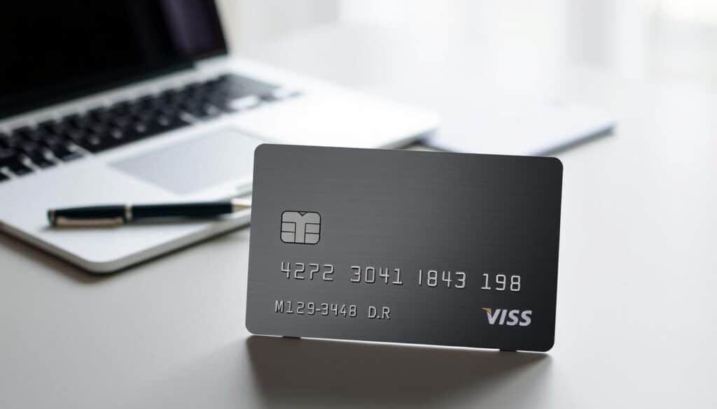 A stylish and sophisticated Genius Card, the centerpiece of a minimalist, well-designed composition. The card is displayed prominently in the foreground, capturing the viewer's attention with its sleek, metallic finish and elegant embossed design. The middle ground features a clean, uncluttered workspace with a modern laptop, pen, and notepad, conveying a sense of productivity and efficiency. The background is softly blurred, creating a sense of depth and focus on the central elements. The overall mood is one of modern professionalism, calm, and thoughtful financial management, perfectly reflecting the "practical tips" theme. A stylish and sophisticated Genius Card, the centerpiece of a minimalist, well-designed composition. The card is displayed prominently in the foreground, capturing the viewer's attention with its sleek, metallic finish and elegant embossed design. The middle ground features a clean, uncluttered workspace with a modern laptop, pen, and notepad, conveying a sense of productivity and efficiency. The background is softly blurred, creating a sense of depth and focus on the central elements. The overall mood is one of modern professionalism, calm, and thoughtful financial management, perfectly reflecting the "practical tips" theme.