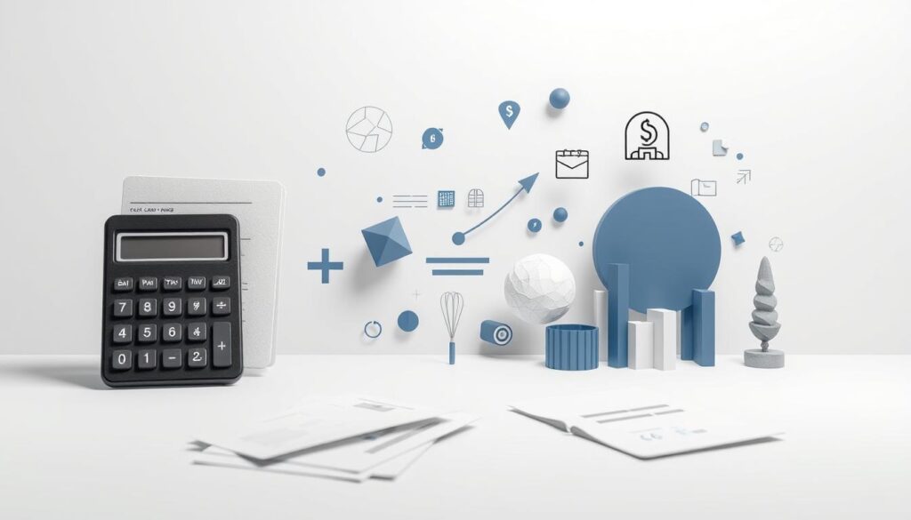 A visually striking illustration of "Point Conversion Calculation", showcasing the complex yet intuitive process of translating credit card rewards into tangible monetary value. Set against a clean, minimalist background, the foreground depicts a calculator and various financial documents, conveying the analytical nature of the task at hand. The middle ground features abstract geometric shapes and icons representing different credit card benefits, seamlessly integrated to create a harmonious, data-driven composition. Subtle lighting and shadows enhance the depth and dimensionality, while a muted color palette evokes a sense of professionalism and attention to detail. The overall atmosphere is one of precision, clarity, and financial optimization, perfectly aligned with the article's focus on maximizing credit card rewards.