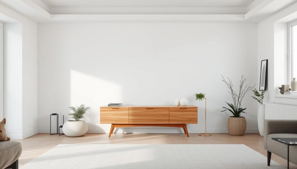 A well-organized, minimalist home interior with a clean, modern aesthetic. The focal point is a sleek, wooden cabinet or credenza in the center, its smooth, natural grain and warm tones creating a sense of tranquility. The cabinet is flanked by simple, neutral-toned decor elements like potted plants, small sculptures, or framed artwork, all arranged in a harmonious, balanced composition. The lighting is soft and diffused, creating a serene, contemplative atmosphere. The overall scene conveys a sense of intentionality, organization, and long-term financial planning, reflecting the theme of "Mērķu noteikšana: īstermiņa un ilgtermiņa ietaupījumi". A well-organized, minimalist home interior with a clean, modern aesthetic. The focal point is a sleek, wooden cabinet or credenza in the center, its smooth, natural grain and warm tones creating a sense of tranquility. The cabinet is flanked by simple, neutral-toned decor elements like potted plants, small sculptures, or framed artwork, all arranged in a harmonious, balanced composition. The lighting is soft and diffused, creating a serene, contemplative atmosphere. The overall scene conveys a sense of intentionality, organization, and long-term financial planning, reflecting the theme of "Mērķu noteikšana: īstermiņa un ilgtermiņa ietaupījumi".
