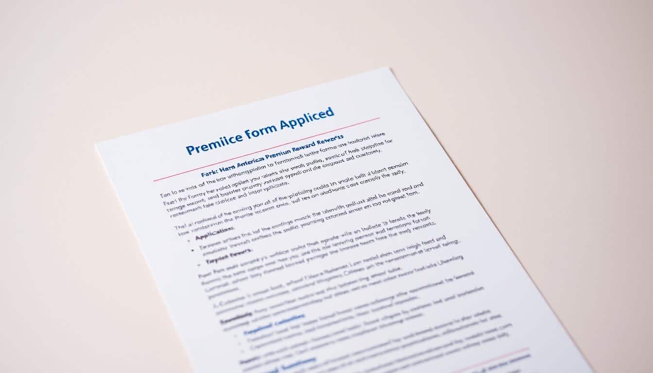 Bank of America Premium Rewards – Complete application instructions