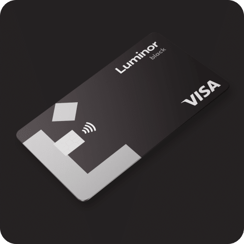 Luminor Black kredītkarte