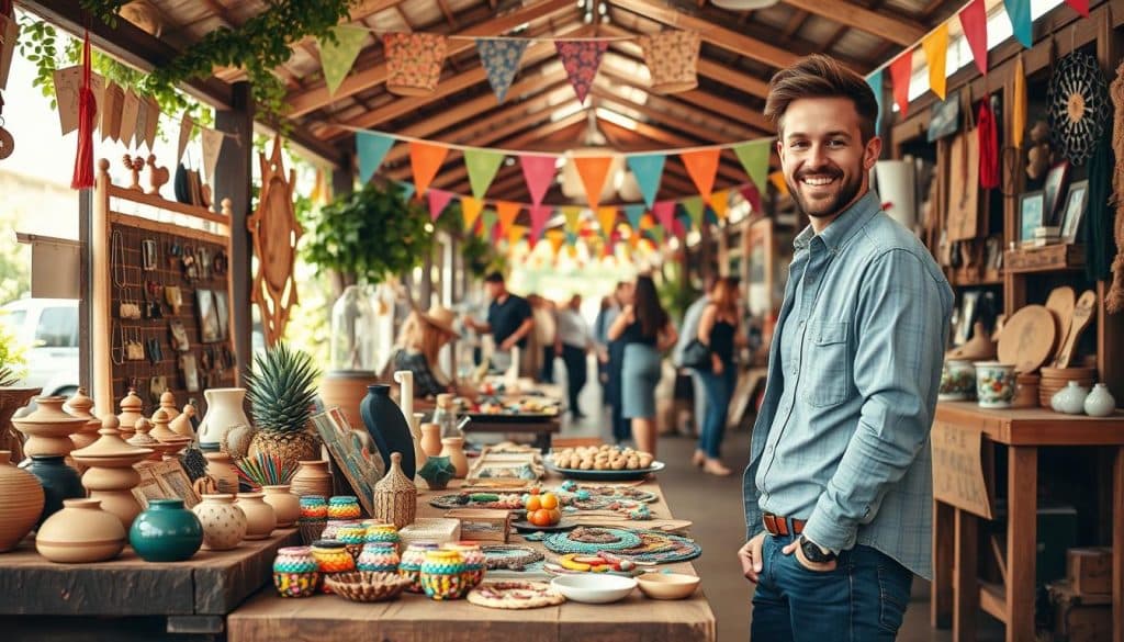 Verkauf von Waren und kreativen Produkten Verkauf von Waren und kreativen Produkten